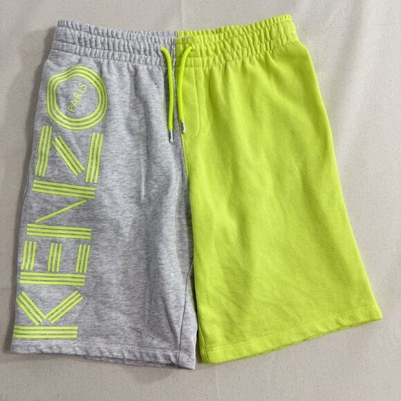 KENZO KIDS Grey Logo Jersey Shorts for Boys Sweat Shorts Size 12A/152 - Picture 1 of 8